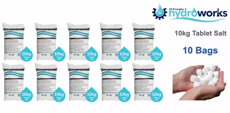 10 bags of 10kg water softener salt